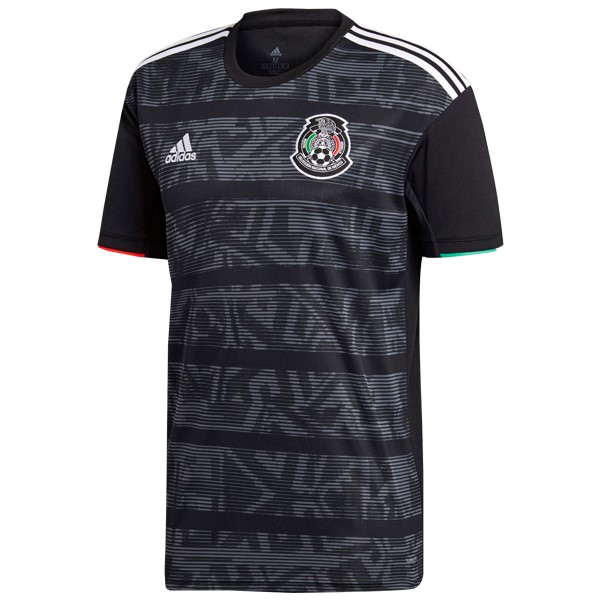 Camiseta Mexico Primera 2019 Negro Gris